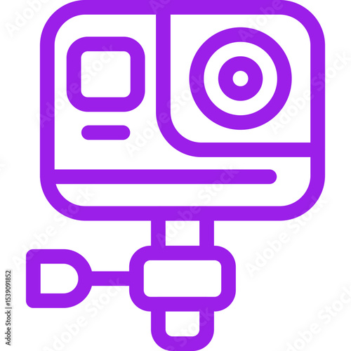 Gopro single icon vector illustration