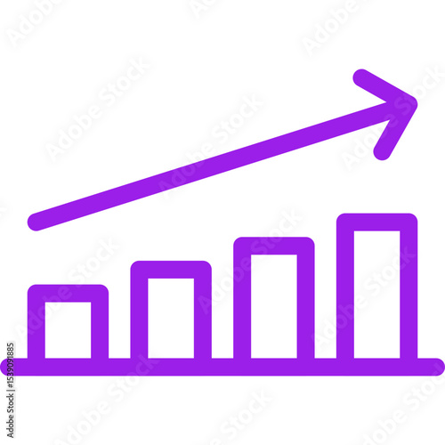 Growth single icon vector illustration