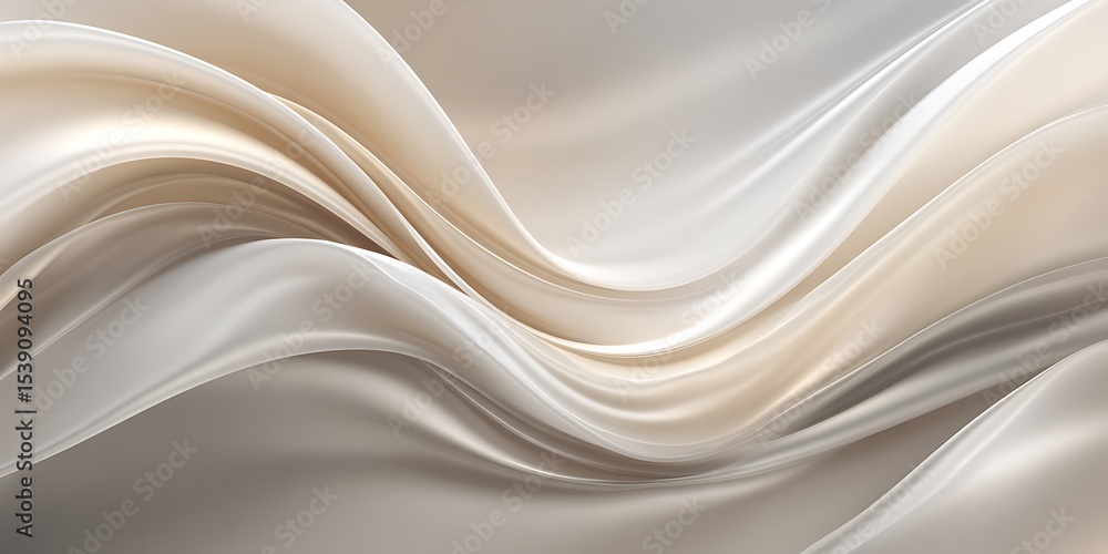 Fototapeta premium Elegant Draped Fabric: Neutral Tones Texture Background