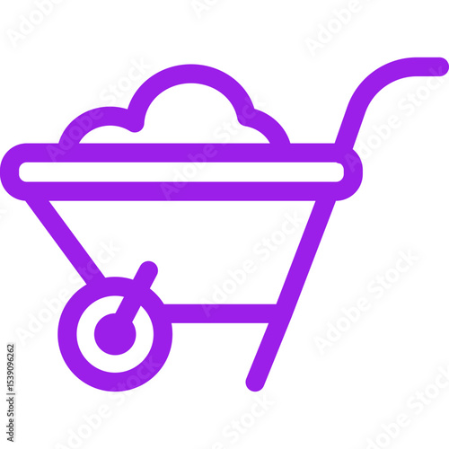 Trolley single icon vector illustration