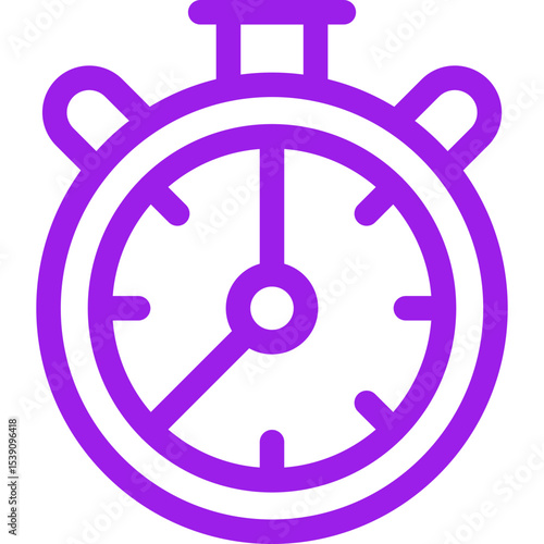 Clock single icon vector illustration