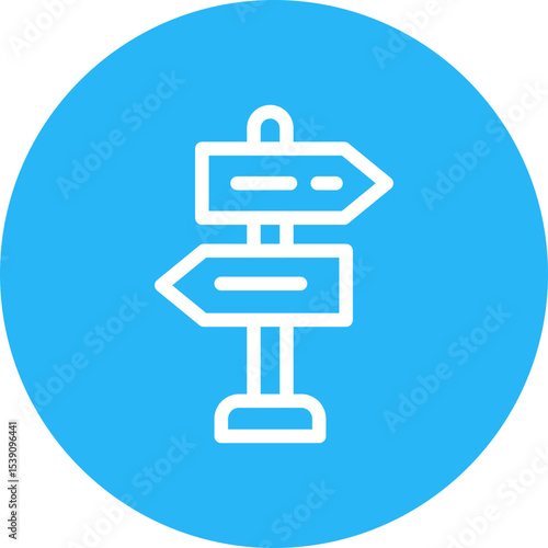 Direction single icon vector illustration