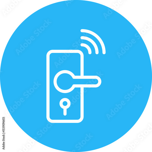 Key lock single icon vector illustration