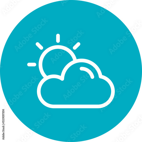 Sun single icon vector illustration