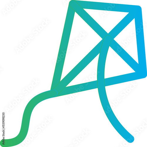 Kite single icon vector illustration
