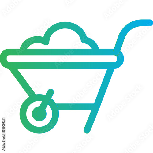 Trolley single icon vector illustration