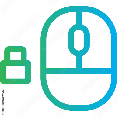 Wireless mouse single icon vector illustration