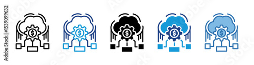 Ai Financial Cloud Icon