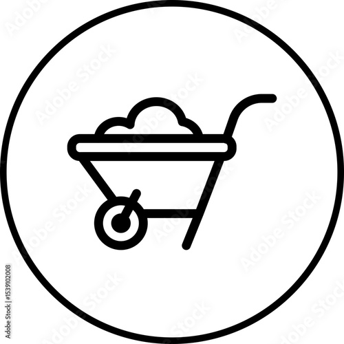 Trolley single icon vector illustration