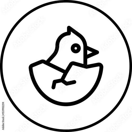 Broken egg single icon vector illustration