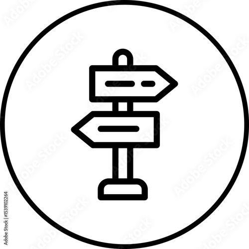 Direction single icon vector illustration