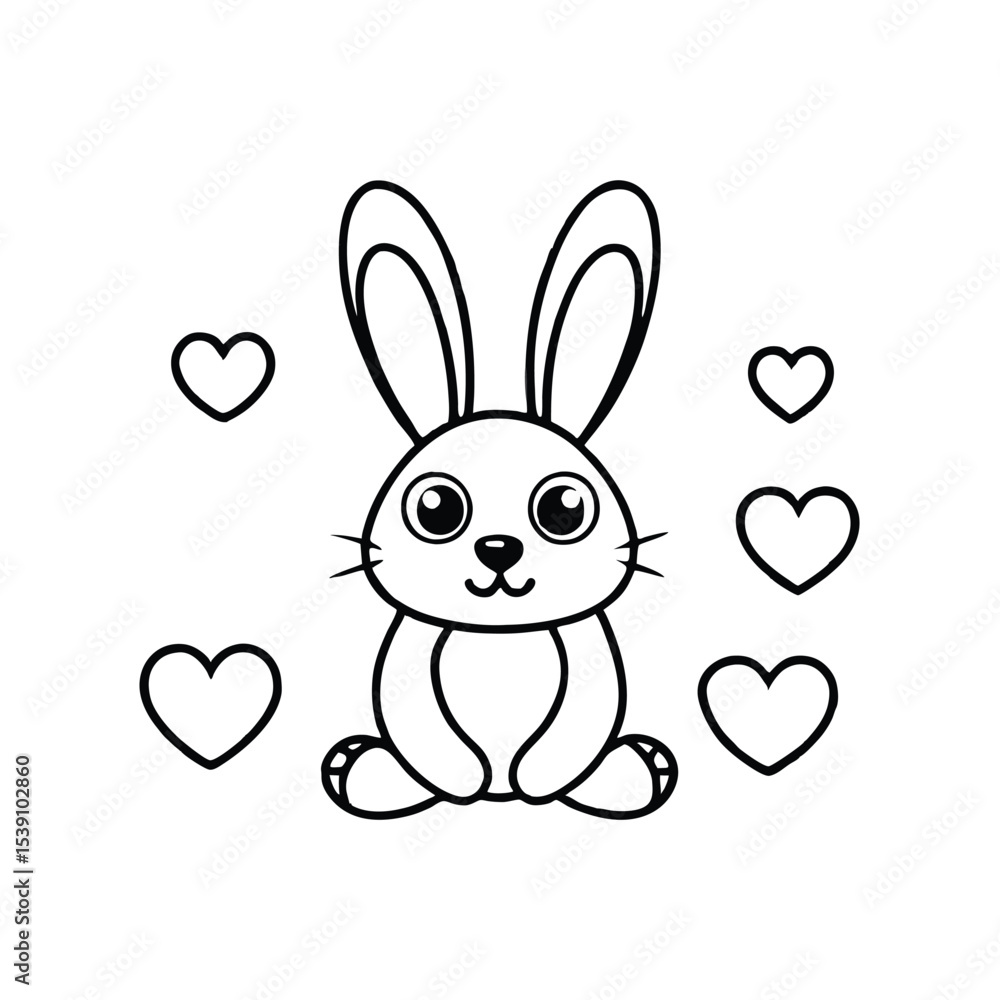 Obraz premium easter bunny with egg