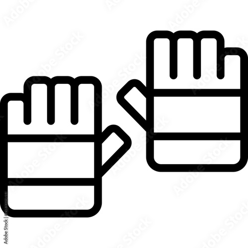 Gloves single icon vector illustration