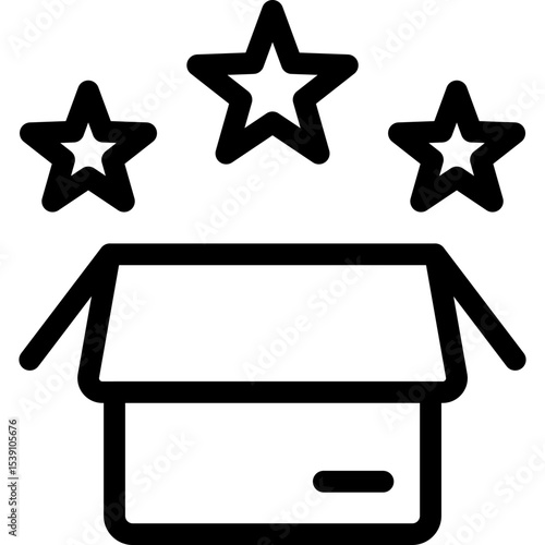 Review box single icon vector illustration