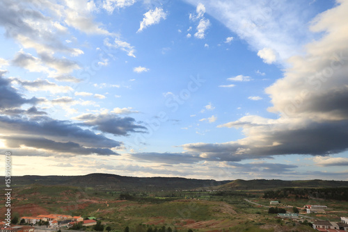 Wallpaper Mural Lovely sky with Stratocumulus clouds in the afternoon in Alcaraz Torontodigital.ca