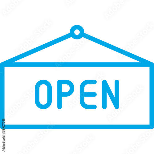 Open single icon vector illustration