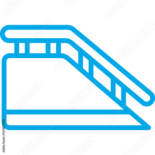 Railing single icon vector illustration