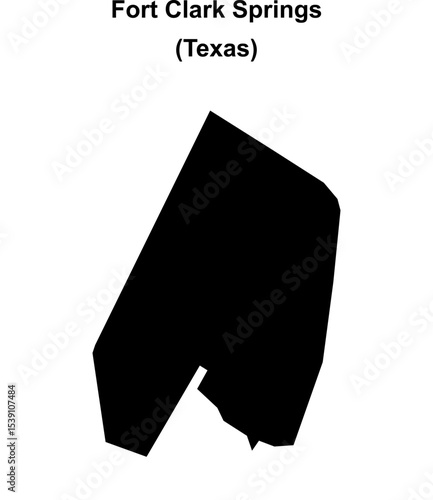 Fort Clark Springs (Texas) blank outline map