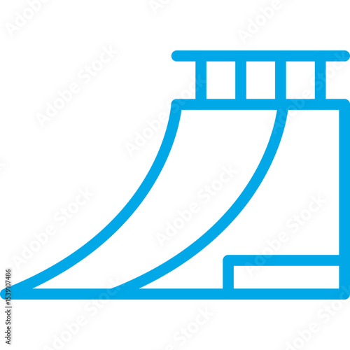 Slide single icon vector illustration