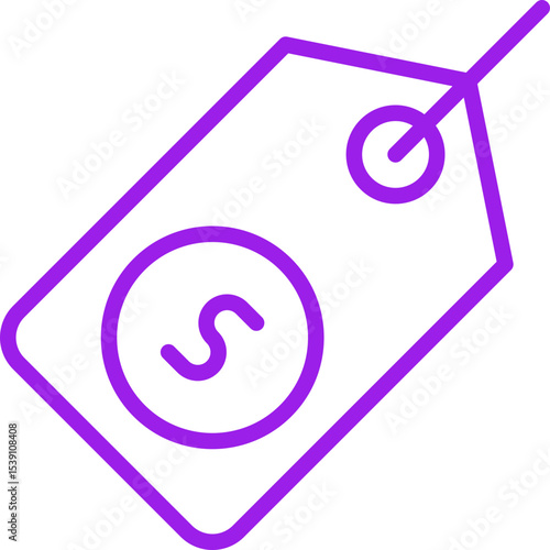 Price tag single icon vector illustration