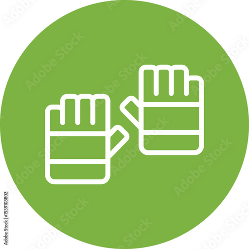 Gloves single icon vector illustration