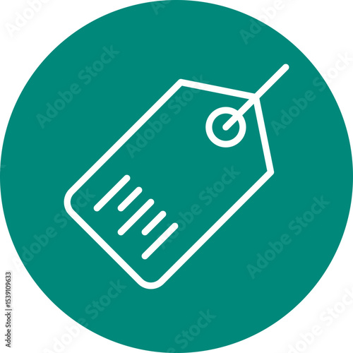 Ship tag single icon vector illustration