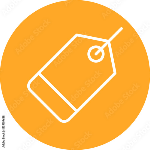 Tag single icon vector illustration