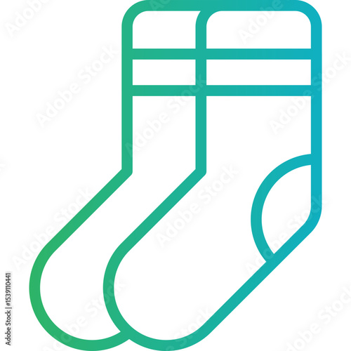 Socks single icon vector illustration