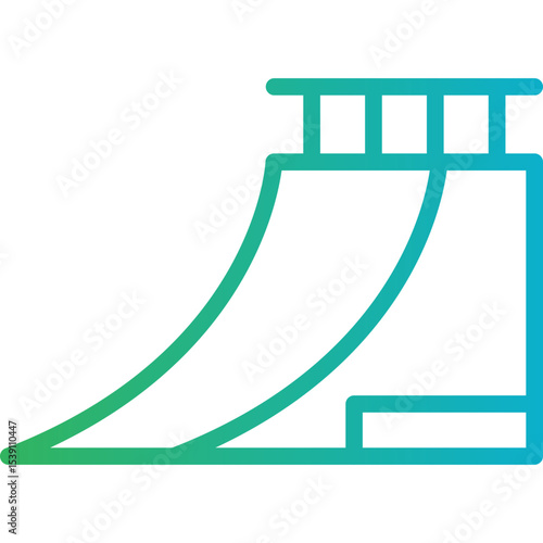 Slide single icon vector illustration