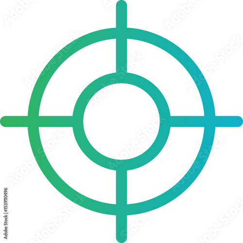 Target single icon vector illustration