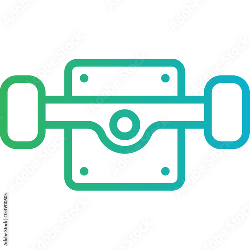 Axel single icon vector illustration