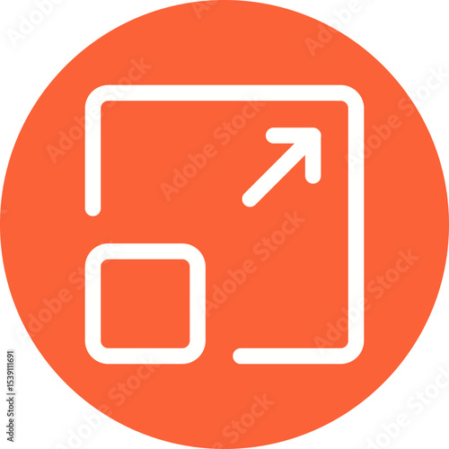 Expand single icon vector illustration