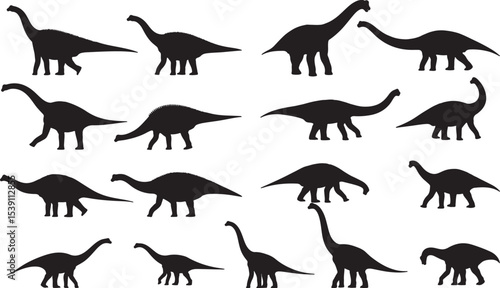 Brachiosaurus Silhouettes