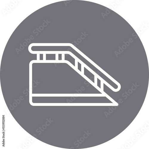 Railing single icon vector illustration