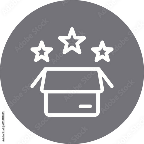 Review box single icon vector illustration