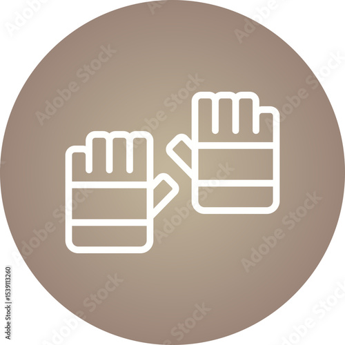 Gloves single icon vector illustration