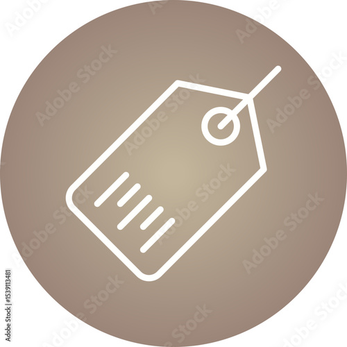 Ship tag single icon vector illustration