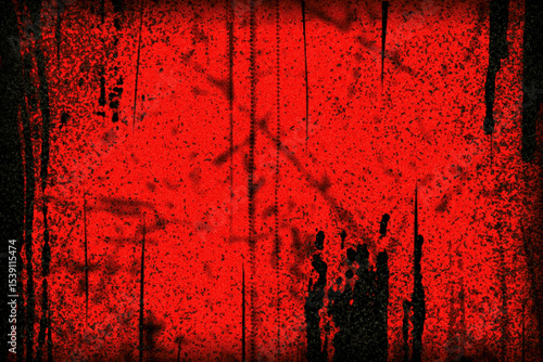 Dark Grunge Red Texture Background with Distressed and Gritty Look