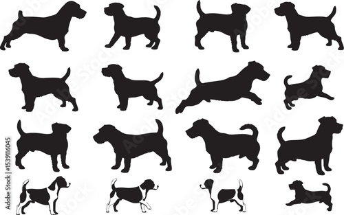 Jack Russell Terrier Silhouettes