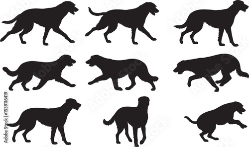Irish Wolfhound Silhouettes