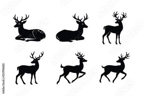 dear silhouette bundle design