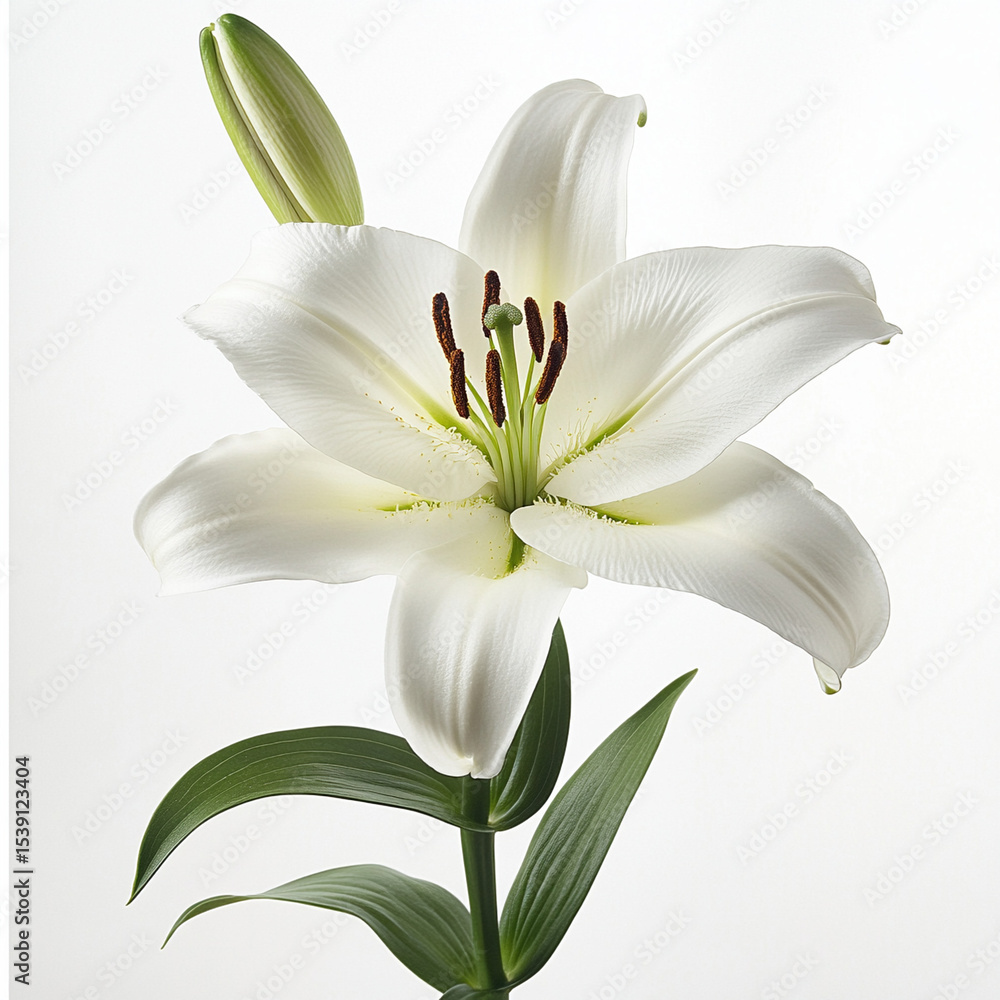 Fototapeta premium white lily flower