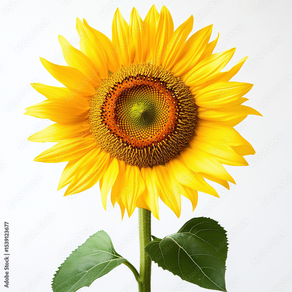 Obraz premium sunflower isolated on white