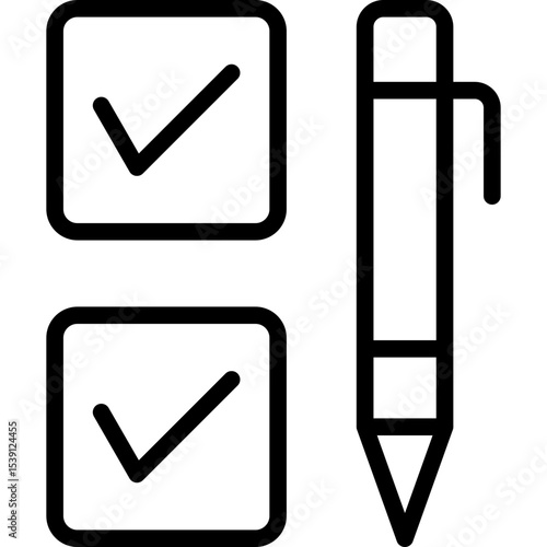 Tick single icon vector illustration