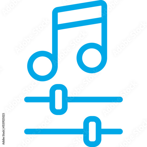Music organizer single icon vector illustration