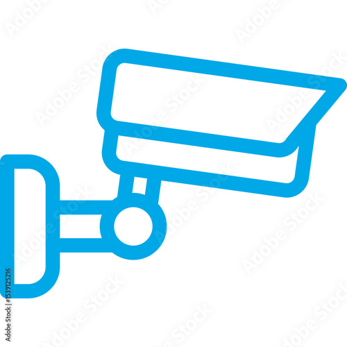 Security camera single icon vector illustration