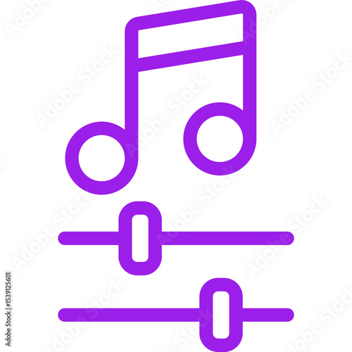 Music organizer single icon vector illustration