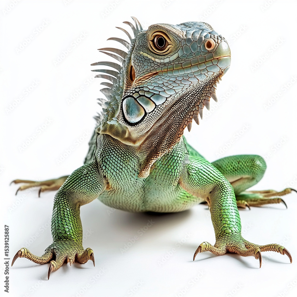 Obraz premium iguana isolated on white