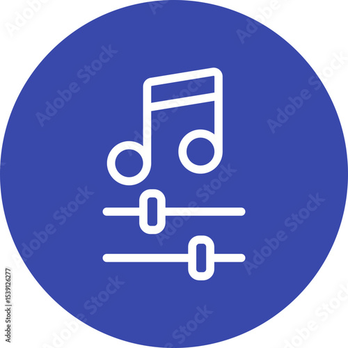 Music organizer single icon vector illustration