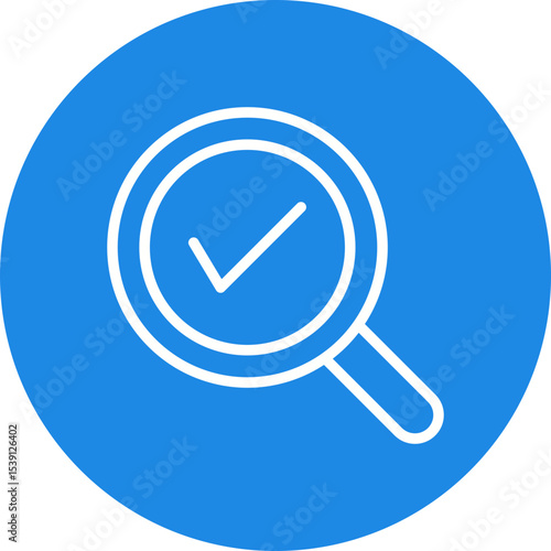 Tick mark single icon vector illustration